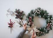 <p>Whether placed on the front door or used as a table centrepiece, Christmas wreaths make the perfect festive addition to any home. Hobbycraft found the earliest ever search for wreaths this year, with more households looking to buy them in advance. Have you got yours yet? </p><p><a class="link " href="https://www.hobbycraft.co.uk/frosted-wreath-46cm/649541-1000" rel="nofollow noopener" target="_blank" data-ylk="slk:SHOP CHRISTMAS WREATHS;elm:context_link;itc:0;sec:content-canvas">SHOP CHRISTMAS WREATHS</a> </p><p><strong>Like this article? <a href="https://hearst.emsecure.net/optiext/cr.aspx?ID=zsATrj4qAwL7PXfHOfbti0xjie5wOfecvOt8e1A3WvL5x0TsMrTgu8waUpN%2BcCNsV3wq_zCaFTleze" rel="nofollow noopener" target="_blank" data-ylk="slk:Sign up to our newsletter;elm:context_link;itc:0;sec:content-canvas" class="link ">Sign up to our newsletter</a> to get more articles like this delivered straight to your inbox.</strong></p><p><a class="link " href="https://hearst.emsecure.net/optiext/cr.aspx?ID=zsATrj4qAwL7PXfHOfbti0xjie5wOfecvOt8e1A3WvL5x0TsMrTgu8waUpN%2BcCNsV3wq_zCaFTleze" rel="nofollow noopener" target="_blank" data-ylk="slk:SIGN UP;elm:context_link;itc:0;sec:content-canvas">SIGN UP</a> </p>