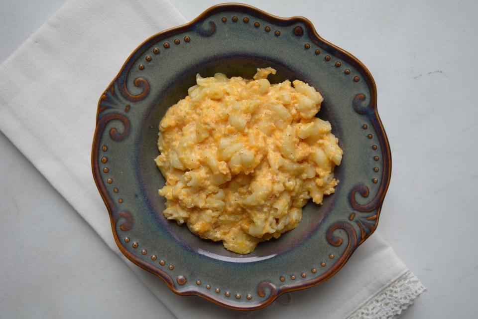 Macaroni and cheese is a great slow cooker dish, but keep an eye on it as it cooks.