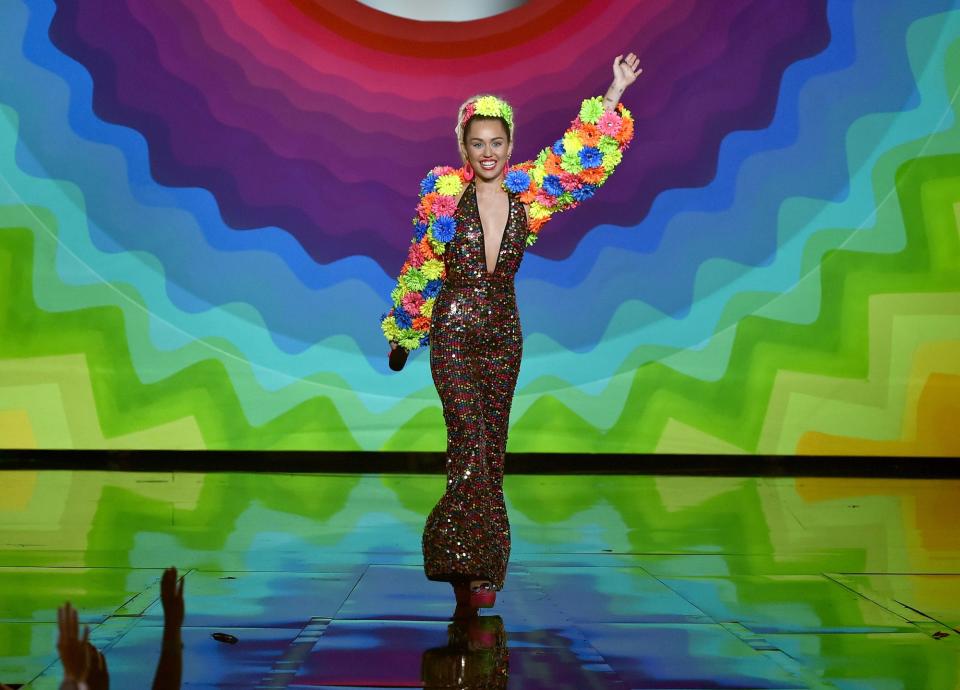 Miley Cyrus at the MTV Video Music Awards on August 30, 2015.