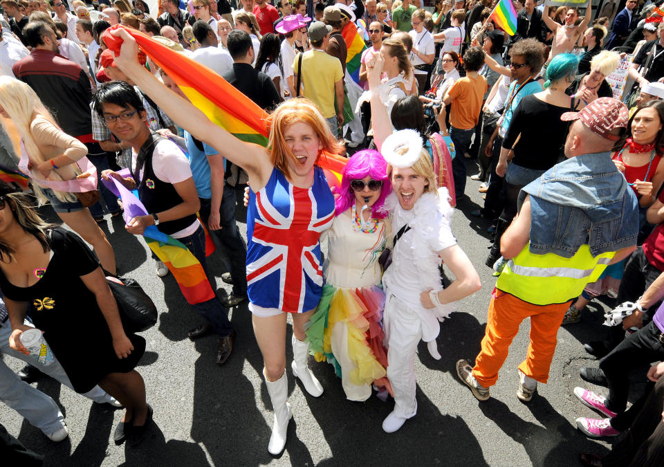 Pride London 2008, the country's largest gay and lesbian carnival