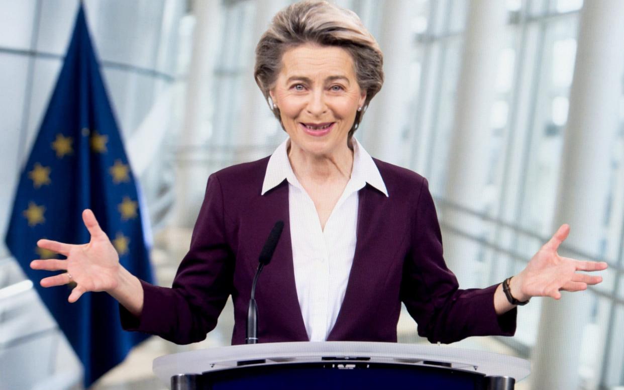 Ursula von der Leyen during her speech to the World Economic Forum - Shutterstock