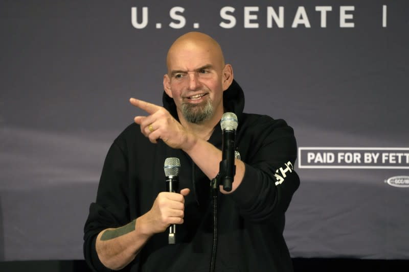 2022年美國期中選舉，賓州聯邦參議員當選人費特曼（John Fetterman）（AP）