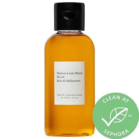  Maison Louis Marie No.04 Bois de Balincourt Body Oil (Credit: Sephora)