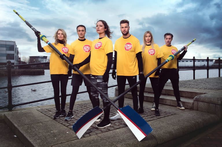 The 2018 Sport Relief teams line up for battle. (BBC)