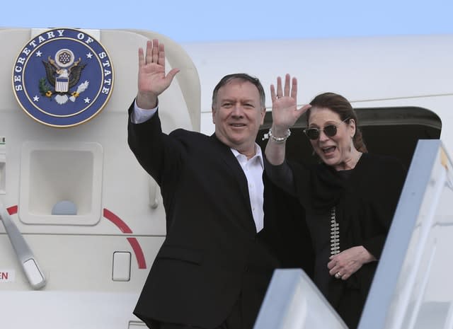 US Secretary of State Mike Pompeo, speaking in Greece, said his department intended to follow the law in the House impeachment investigation 