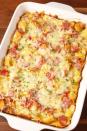 <p>This <a href="https://www.delish.com/cooking/g2669/breakfast-casserole-recipes/?slide=24" rel="nofollow noopener" target="_blank" data-ylk="slk:breakfast casserole;elm:context_link;itc:0;sec:content-canvas" class="link ">breakfast casserole</a> is our FAVORITE way to feed a crowd. It's got all your favorite breakfast components: a little egg, a little ham, bread, and cheese. All you need is a glass of OJ (or a <a href="https://www.delish.com/holiday-recipes/christmas/g3151/holiday-mimosas/" rel="nofollow noopener" target="_blank" data-ylk="slk:mimosa;elm:context_link;itc:0;sec:content-canvas" class="link ">mimosa</a>?) and a mug full of <a href="https://www.delish.com/cooking/recipe-ideas/a23872210/christmas-coffee/" rel="nofollow noopener" target="_blank" data-ylk="slk:Christmas coffee;elm:context_link;itc:0;sec:content-canvas" class="link ">Christmas coffee</a>, and you've got a <em>perfect</em> start to your holiday morning.</p><p>Get the <strong><a href="https://www.delish.com/cooking/recipe-ideas/recipes/a50777/ham-cheese-brunch-bake-recipe/" rel="nofollow noopener" target="_blank" data-ylk="slk:Ham & Cheese Brunch Bake recipe;elm:context_link;itc:0;sec:content-canvas" class="link ">Ham & Cheese Brunch Bake recipe</a></strong>.</p>