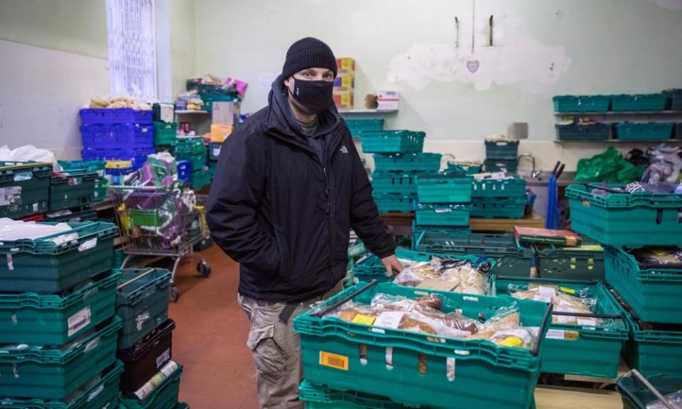 Nick, a coordinator at the Rock Foundation food bank in Grimsby.