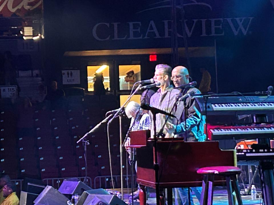 The Clarks warming a UPMC Events Center crowd for Donnie Iris.