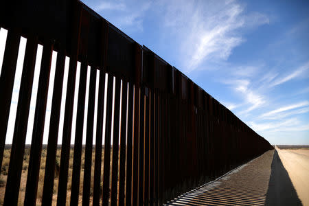 New bollard-style U.S.-Mexico border fencing is seen in Santa Teresa, New Mexico, U.S., March 5, 2019. Picture taken March 5, 2019. REUTERS/Lucy Nicholson