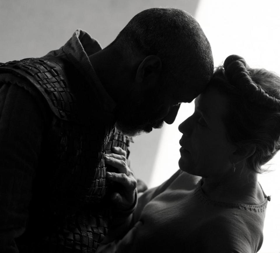 Denzel Washington and Frances McDormand in The Tragedy of Macbeth.