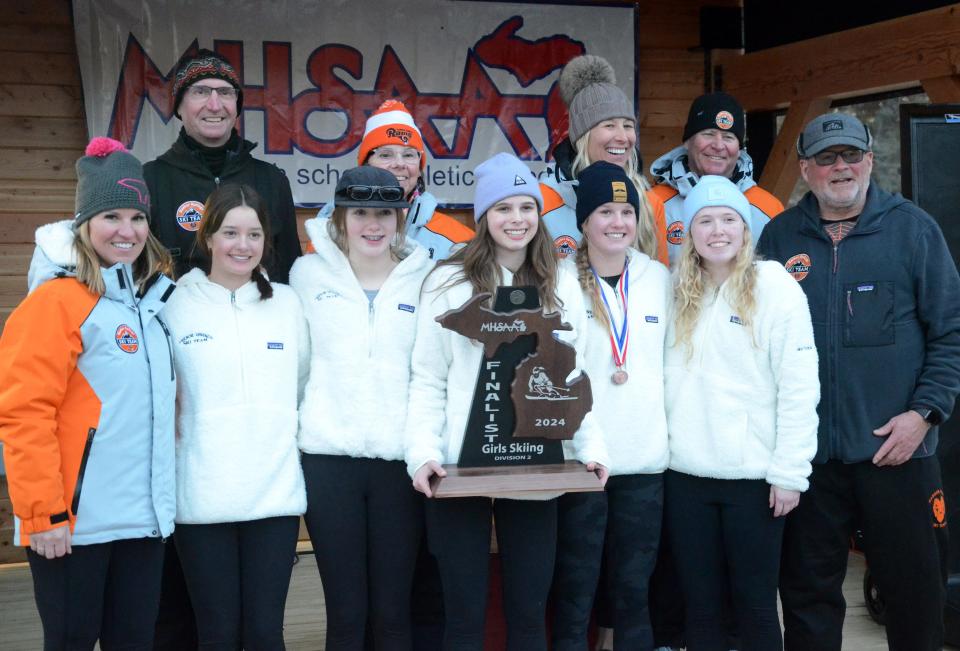 The Harbor Springs girls' ski team earned a runner-up finish within Division 2 this season, their first runner-up finish since 2020.