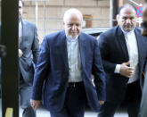 Iran's Minister of Petroleum, Bijan Namdar Zangeneh, arrives for a meeting of the Organization of the Petroleum Exporting Countries, OPEC, at their headquarters in Vienna, Austria, Thursday, March 5, 2020. (AP Photo/Ronald Zak)