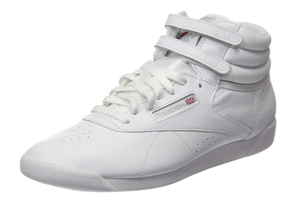 reebok, white sneakers, high top