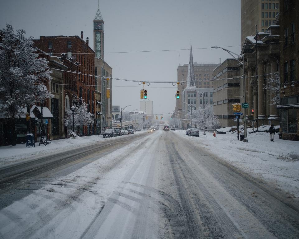 A view of Genesee Street in downtown Utica on Friday, December 16, 2022.