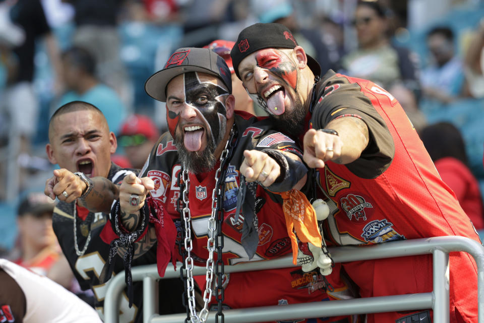 Buccaneers fans have a complicated team, with a few fun playmakers. (AP Photo/Lynne Sladky)