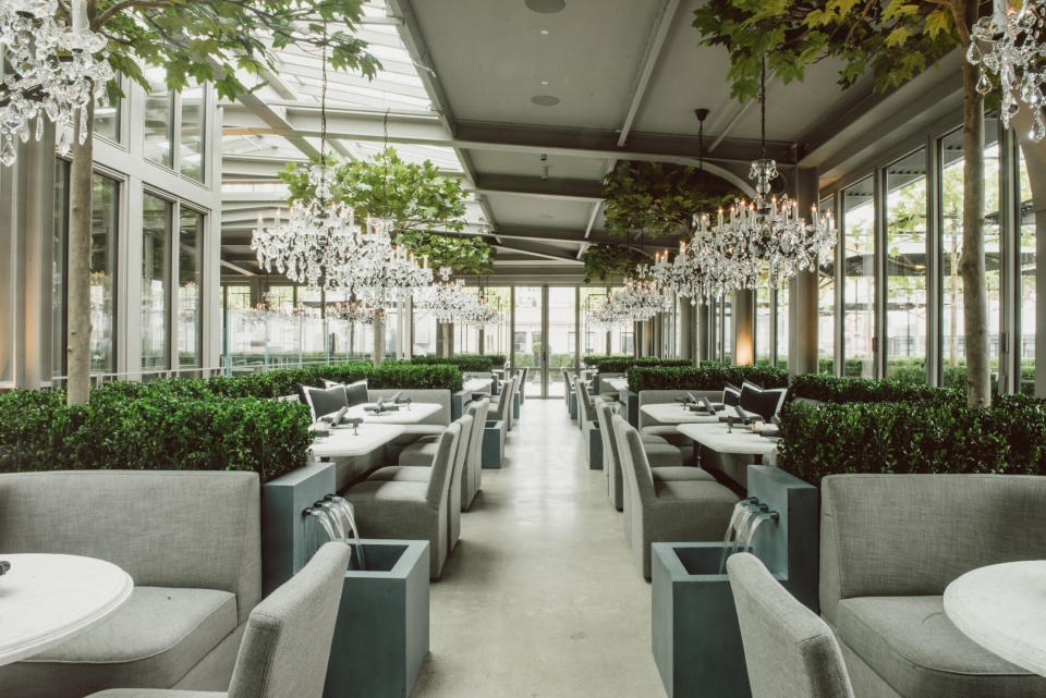 Interior of the Restoration Hardware store in the Meatpacking district.