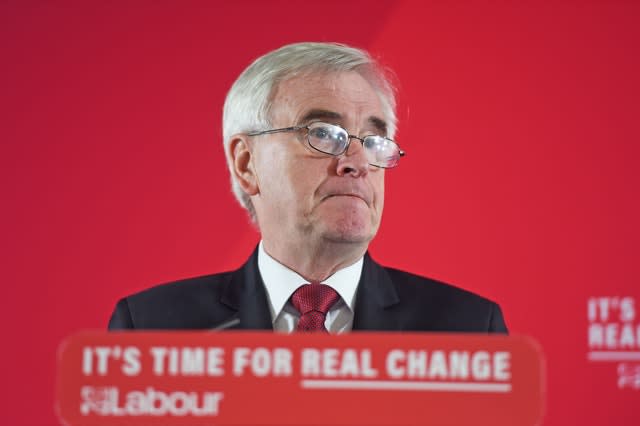 Shadow Chancellor John McDonnell