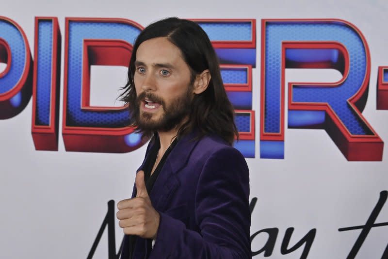 Jared Leto attends the premiere of "Spider-Man: No Way Home" at the Regency Village Theatre in the Westwood section of Los Angeles on December 13, 2021. The actor turns 52 on December 26. File Photo by Jim Ruymen/UPI