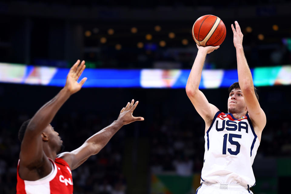 Austin Reaves。（NBA Photo by Yong Teck Lim/Getty Images）