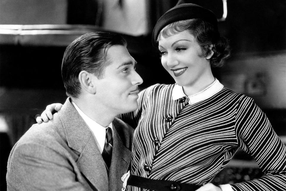 Clark Gable and Claudette Colbert in 'It Happened One Night'