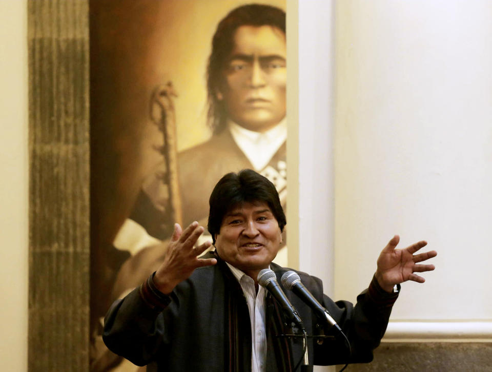 Evo Morales speaks