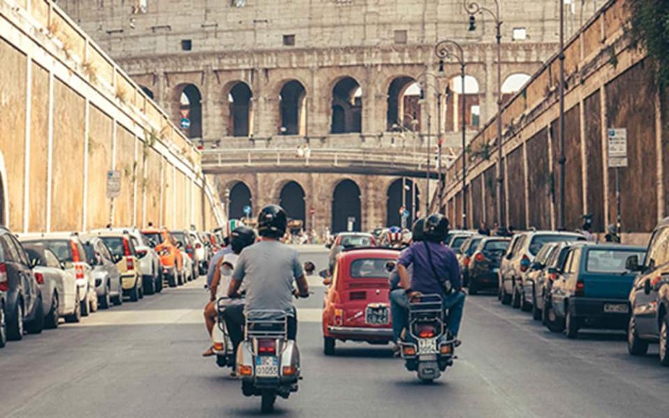 Tour Rome, Italy, on a scooter