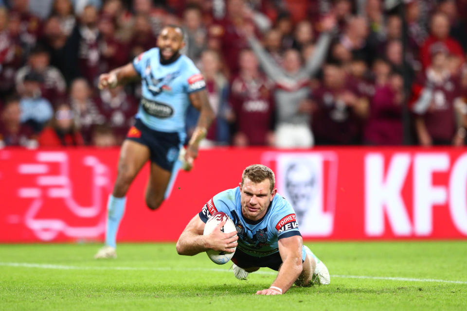 Tom Trbojevic, pictured here in action for NSW in State of Origin.