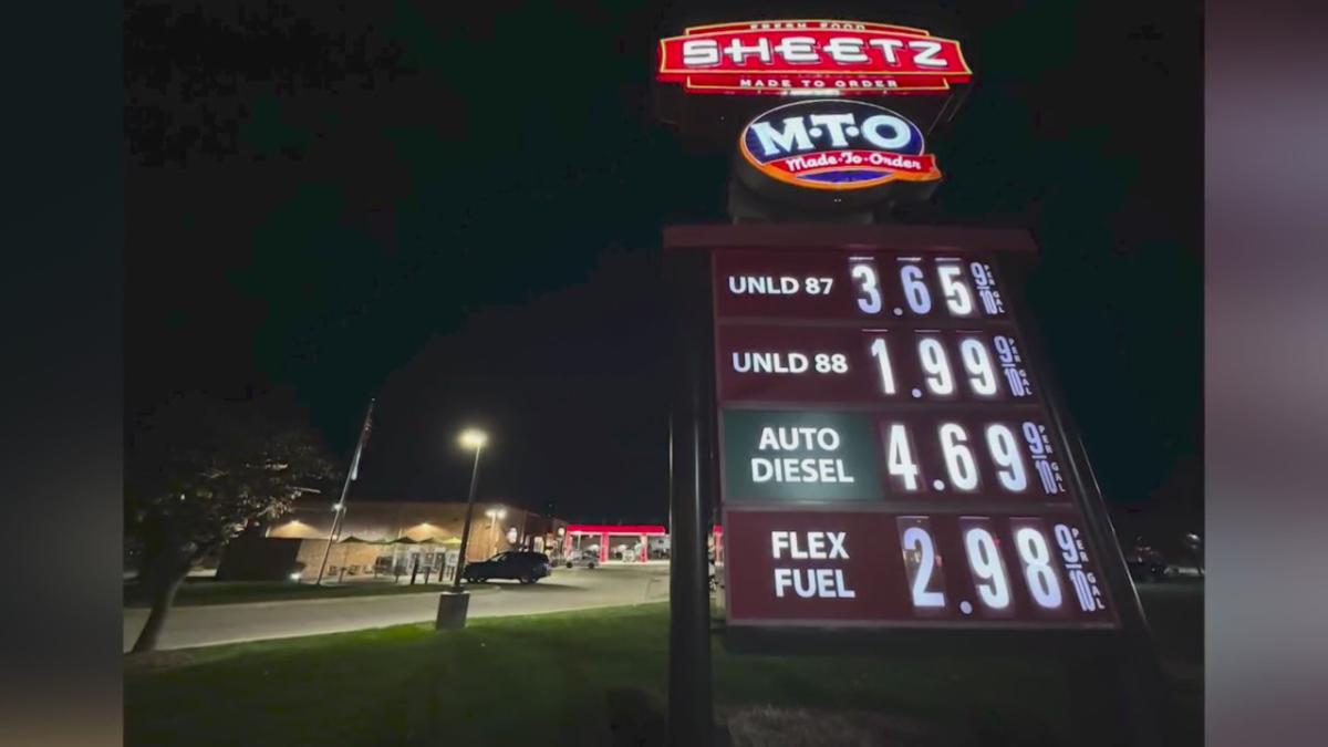 Sheetz lowers gas prices to 1.99 for a week