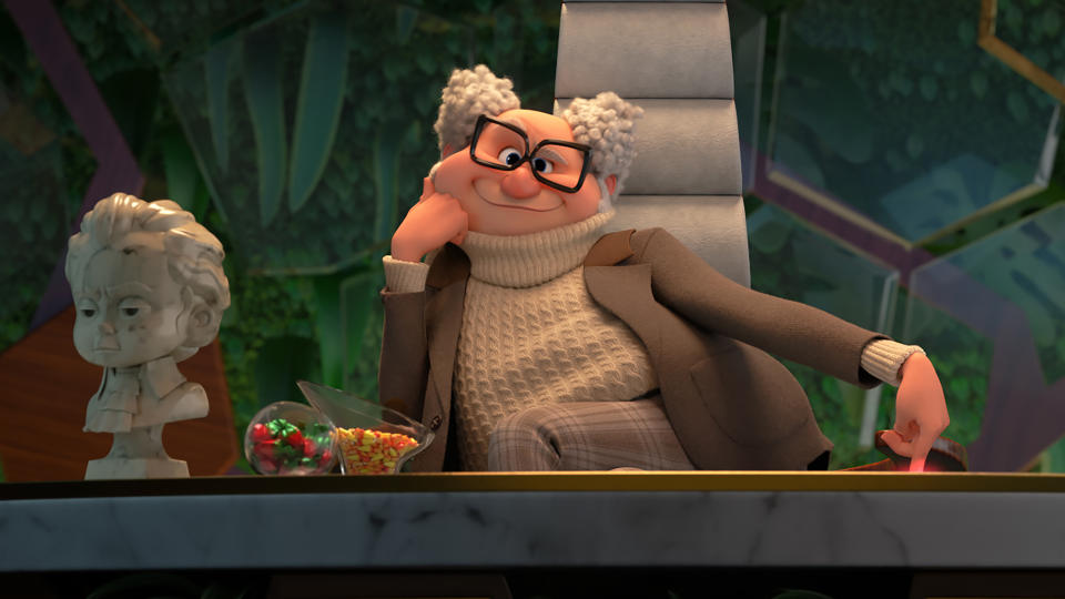 Jeff Goldblum as Dr Erwin Armstrong in 'The Boss Bay 2@ Family Business'. (Universal/DreamWorks)