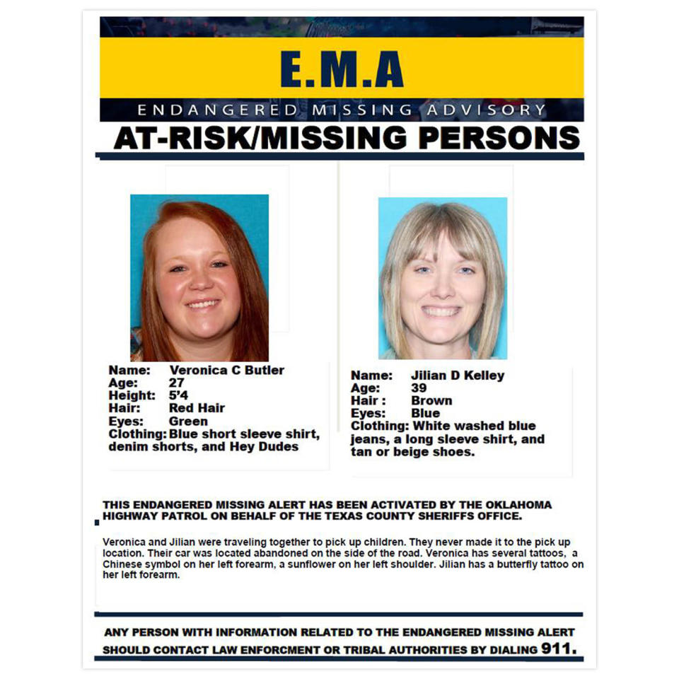 Veronica C Butler, Jillian D Kelley (Texas County Sheriff's Department)