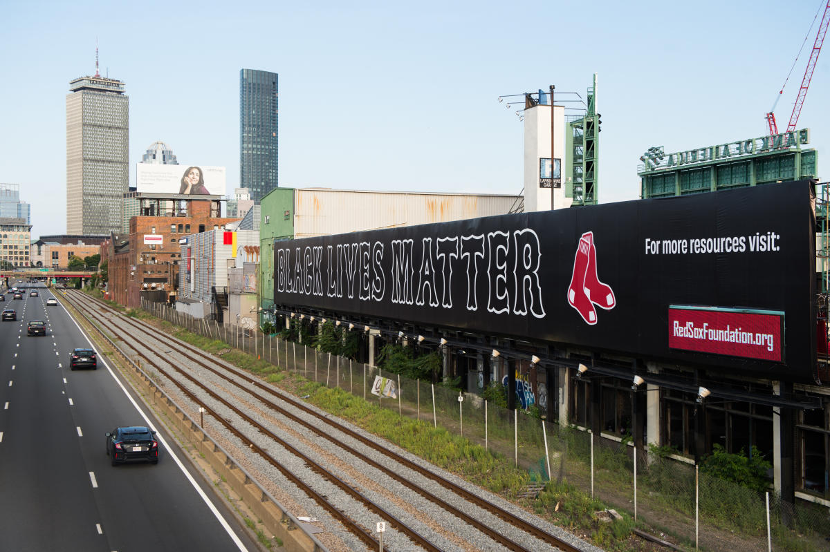 Boston changes Red Sox ballpark street name after race row - BBC News