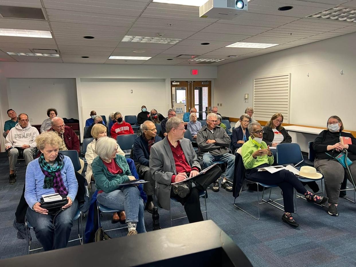 "The Dispatch On Tour: How to get your news and views in the newspaper" stopped in Clintonville in April  2022. The event was hosted by Amelia Robinson and Ryan Smith.