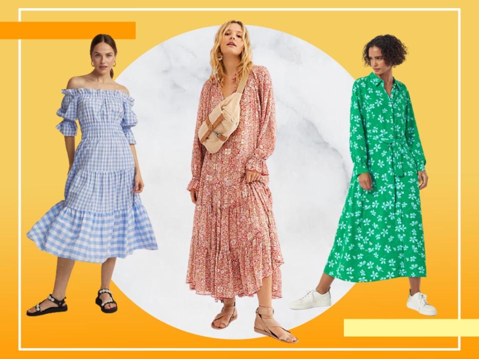 2021 is clearly the year of the smock dress (unsurprisingly as it’s basically the dress version of the tracksuit in comfort terms (iStock/The Independent)