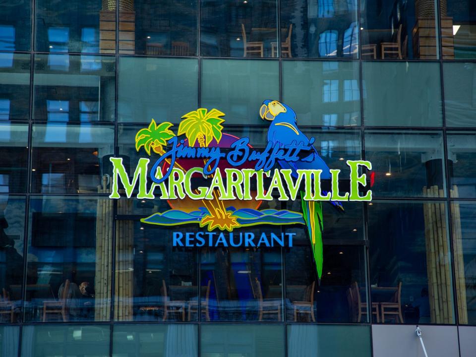 the exterior of the Margaritaville Resort Times Square building