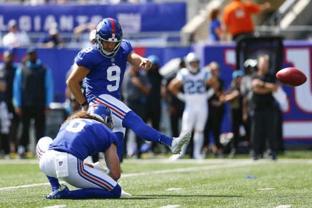 New York Giants linebacker Tomon Fox (49) defends against the Carolina  Panthers during an NFL football game Sunday, Sept. 18, 2022, in East  Rutherford, N.J. (AP Photo/Adam Hunger Stock Photo - Alamy