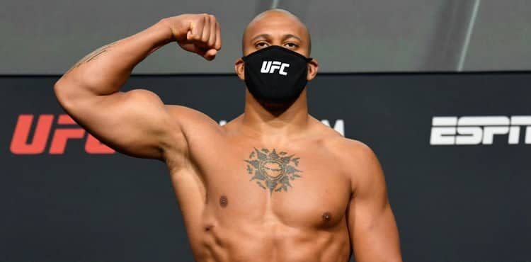 Ciryl Gane at UFC Vegas 20 weigh-in