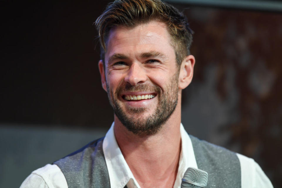 Closeup of Chris Hemsworth