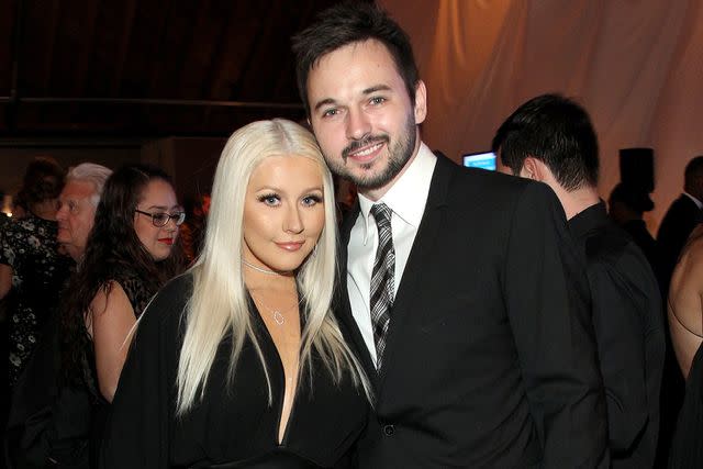 Tommaso Boddi/Getty Christina Aguilera with her fiancé Matthew Rutler.