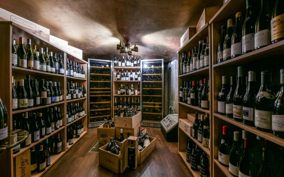 The wine cellar at Black Book, which has had to cut staff this week  - Simon John Owen 