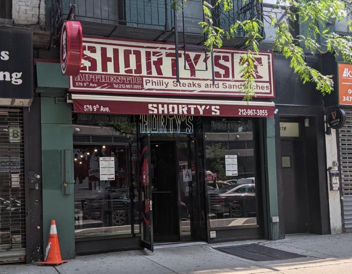 Shorty&#39;s is a restaurant with three locations in Manhattan. The 9th Avenue location is pictured here, which supplies chicken wings for &quot;Hot Ones.&quot;