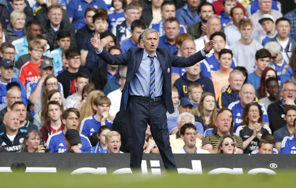 Football: Chelsea manager Jose Mourinho