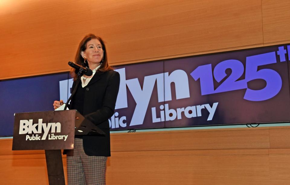 Brooklyn Public Library President and CEO Linda Johnson earned $652,035 in fiscal 2023, according to records obtained by Empire Center. Gregory P. Mango