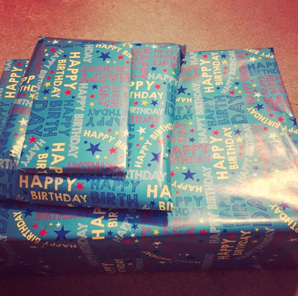 <p>When you run out of Christmas wrapping paper</p>