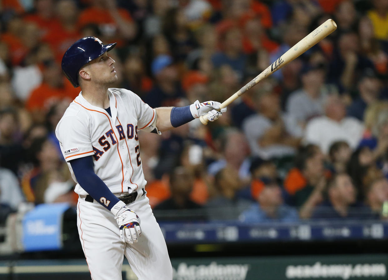 Alex Bregman is in his second straight All-Star game for the Astros. (Photo by Bob Levey/Getty Images)