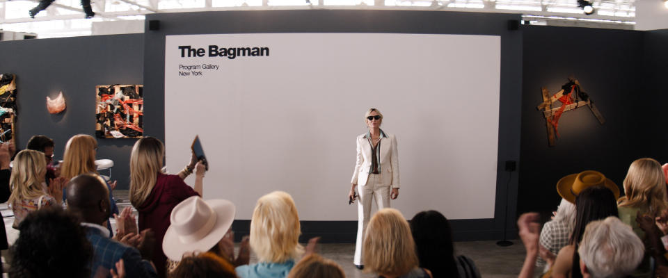 Uma Thurman introduces The Bagman in The Kill Room (Shout! Studios)