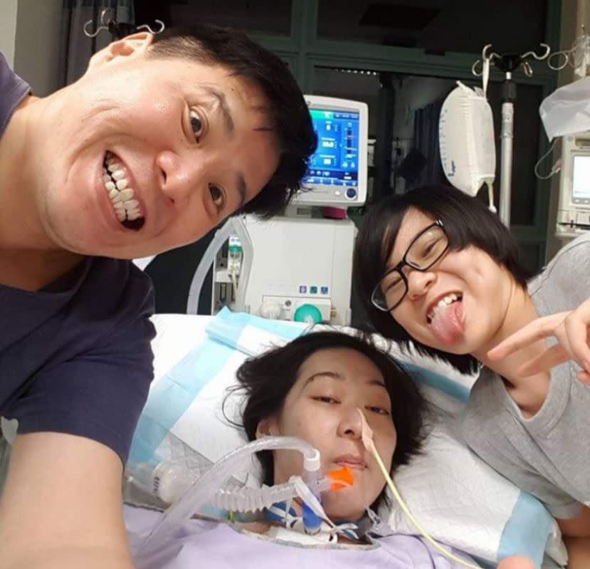 Felicia undergone 10 surgeries related to her cancer. Photo: (Felicia & Soo Leng)