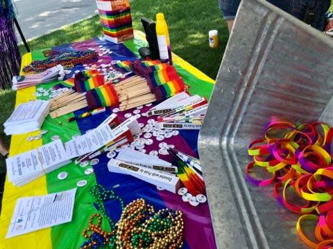 Locals from all over the area came out to show their support for the LGBTQ community at Franklin County&#39;s first Pride festival the afternoon of Sunday, Aug. 5, 2018 at Wilson College in Chambersburg.