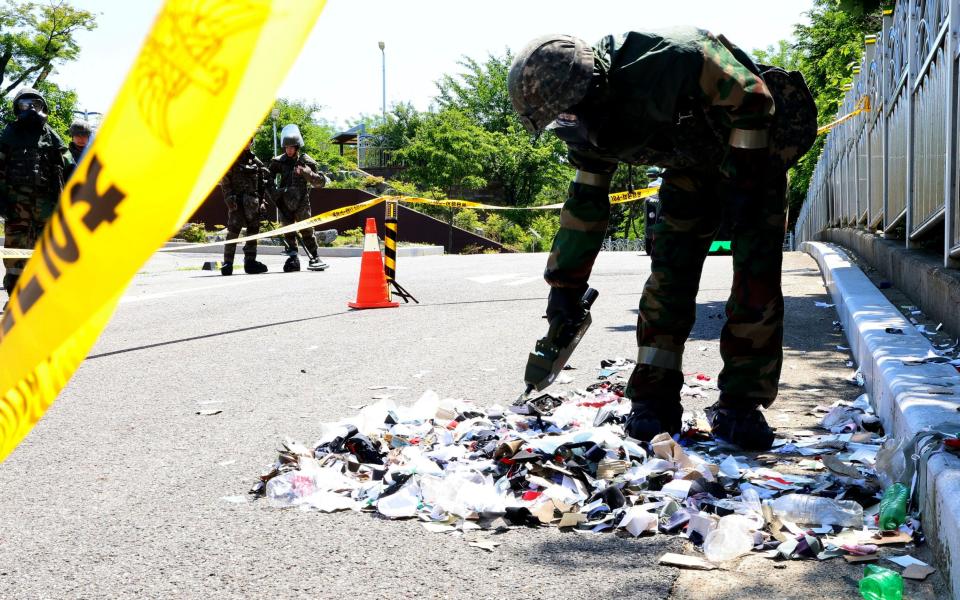 No toxic materials were found in the latest batch of balloons that reached the South Korea