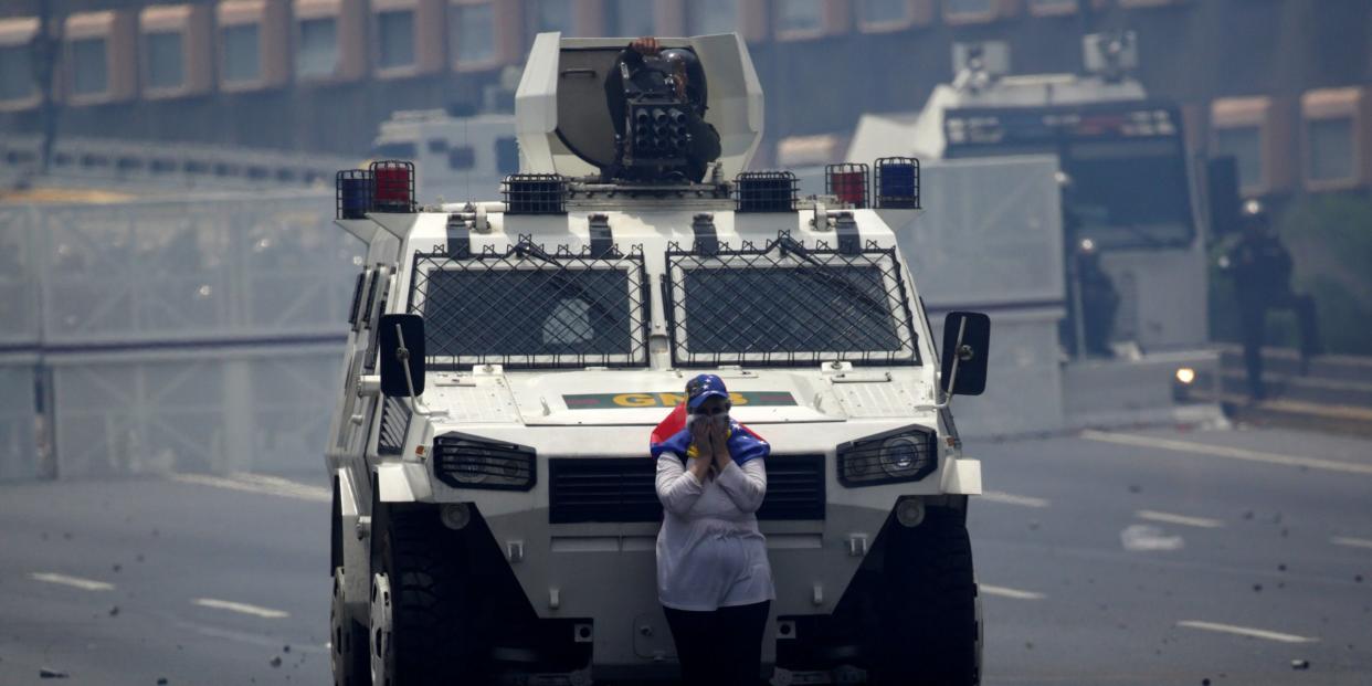 Venezuela opposition protest police