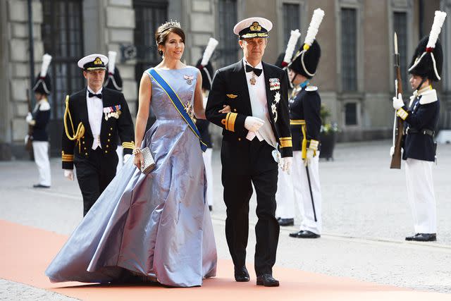 <p>Jonathan Nackstrand/AFP/Getty</p> The future Queen Mary and King Frederik at the wedding of Crown Prince Carl Philip of Sweden and Sofia Hellqvist at Stockholm Palace on June 13, 2015.